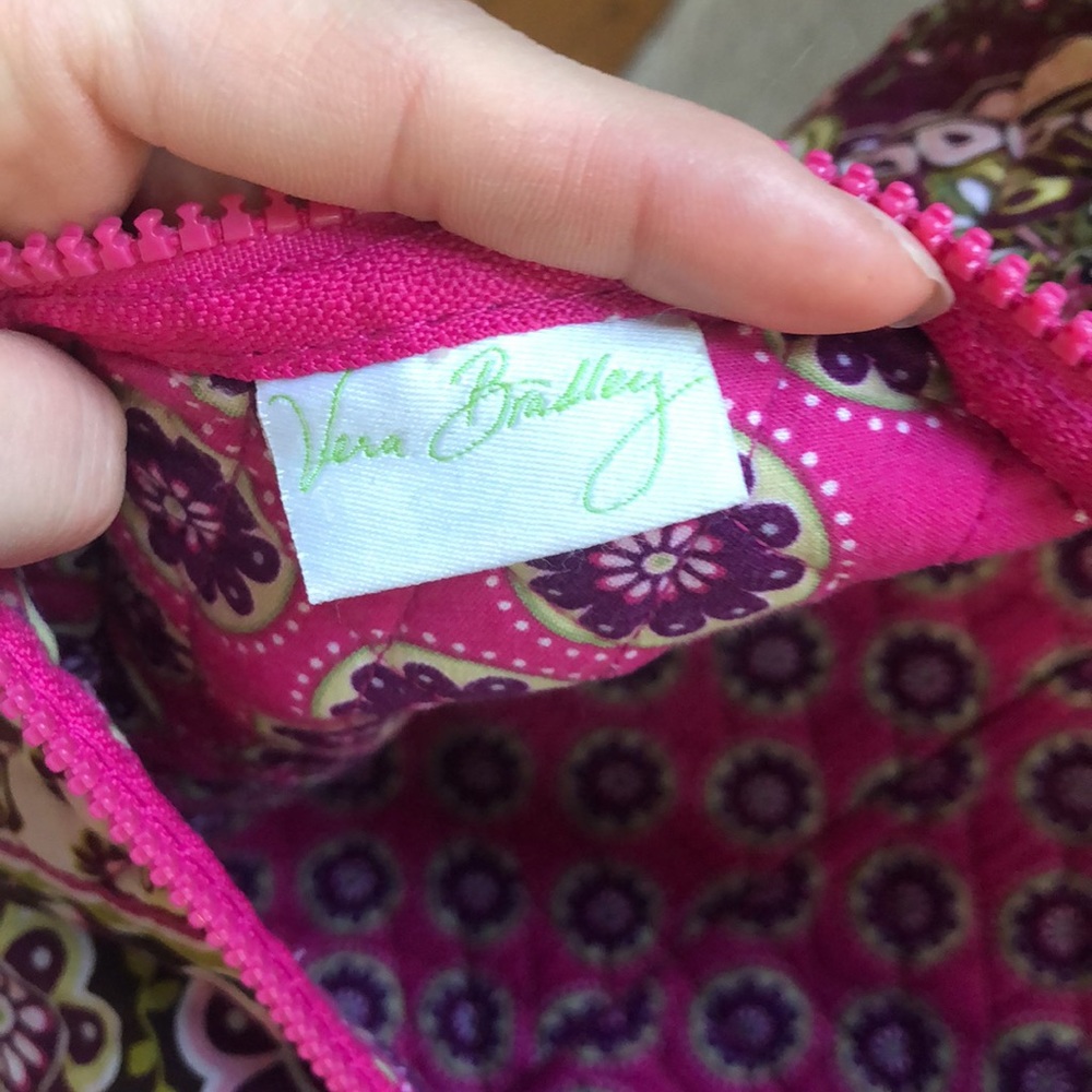 Vera Bradley Pink and Purple Patterned Bag - Picture 10 of 10